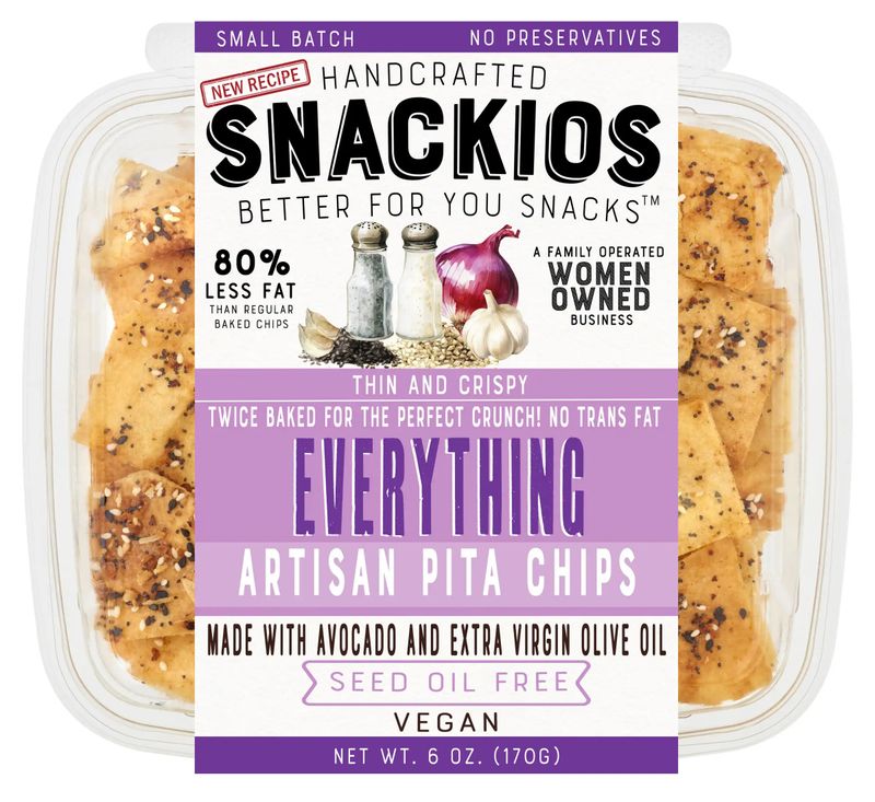 Snackios Everything Pita Chips