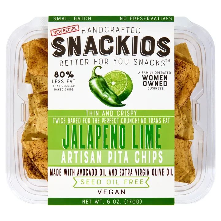 Snackios Jalapeno Lime Pita Chips