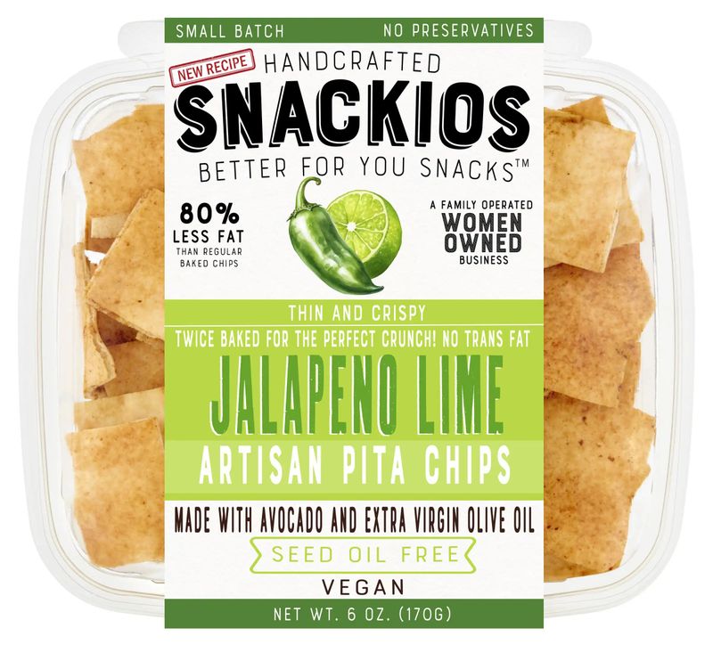 Snackios Jalapeno Lime Pita Chips