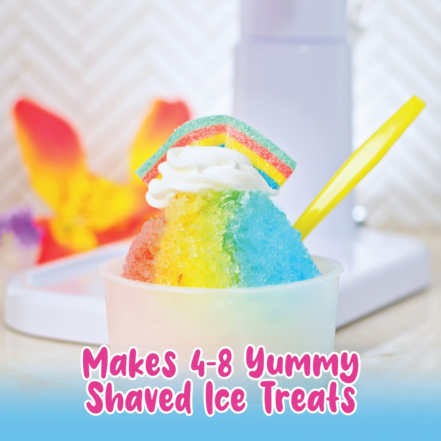 Three flavors of shaved ice tured gummies, 55g