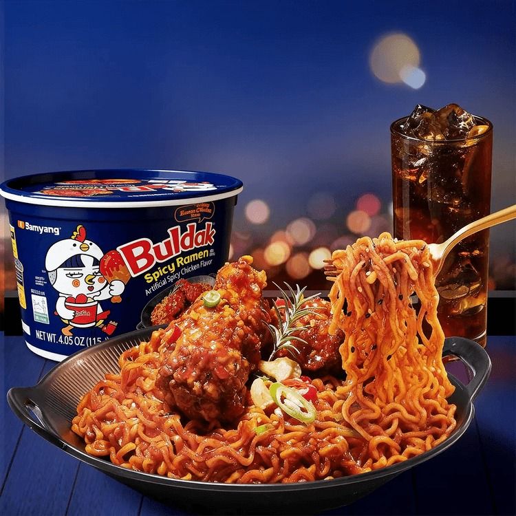 Sweet &amp; Spicy Korean Chicken Ramen Noodles, Sweet Spicy Chicken Flavor, 4.05 oz