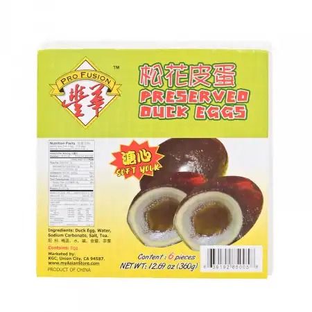 Preserved Duck Egg,6 Eggs, 3 oz