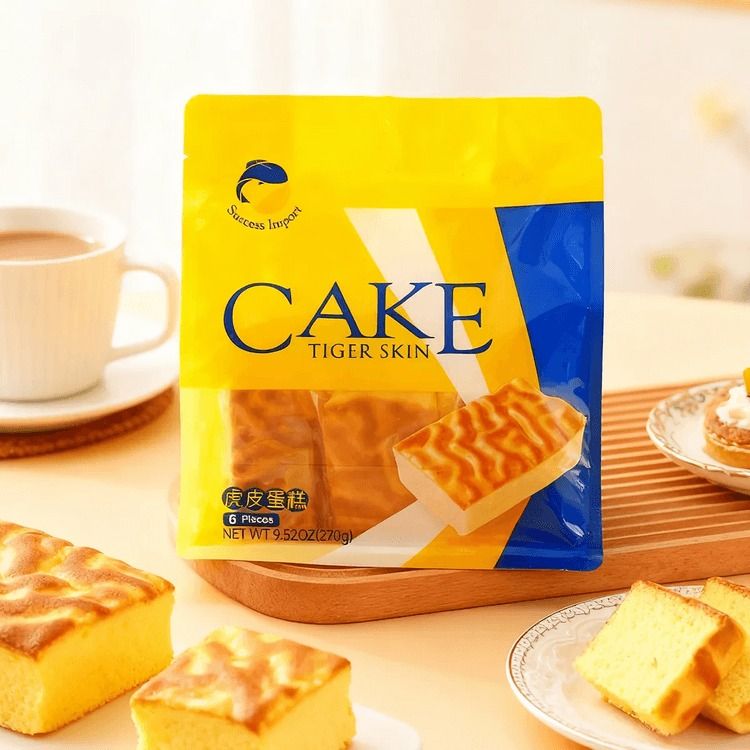 Tiger Skin Cake ,6 Piece 9.52 ternoon Tea Snacks#