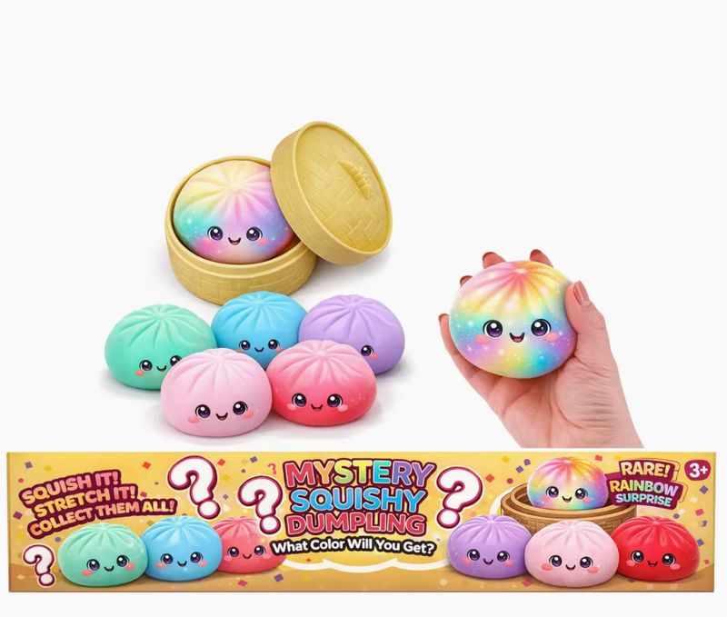 RMS 4" Mystery Squishy Dumpling - Assorted Colors | Crazy Fun