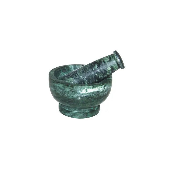 Green Marble Mortar &amp; Pestle (4”)