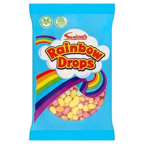 Swizzels Rainbow Rice Cake Drops - Large 70g (UK)