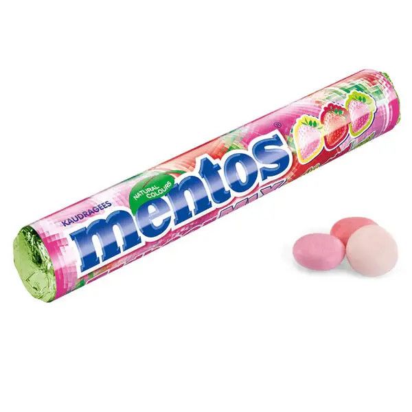 Mentos Strawberry Mix 38g (Netherlands)
