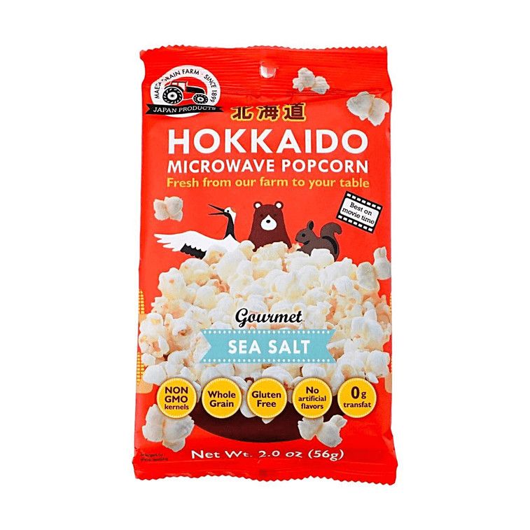 Hokkaido Microwave Popcorn, Sea Salt Flavor, 2 oz