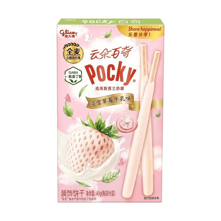 Pocky Strawberry Milk Cream Biscuit Sticks, 1.41 oz