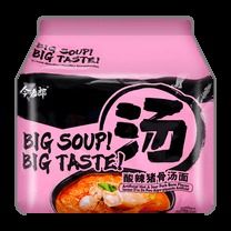 Sour &amp; Hot Pork Bone Soup Flavor Noodles,4.97 oz