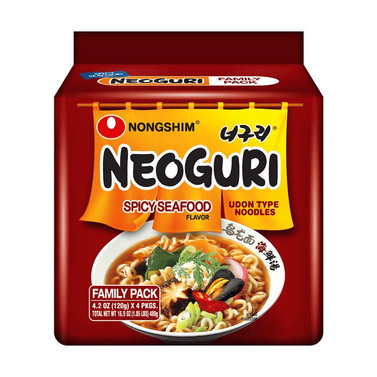 Neoguri Udon Ramen Spicy Seafood Flavor, 4.23 oz