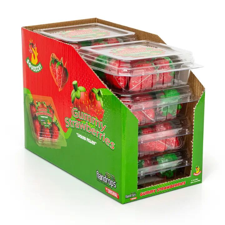 Raindrops Gummy Liquid Filled Strawberries