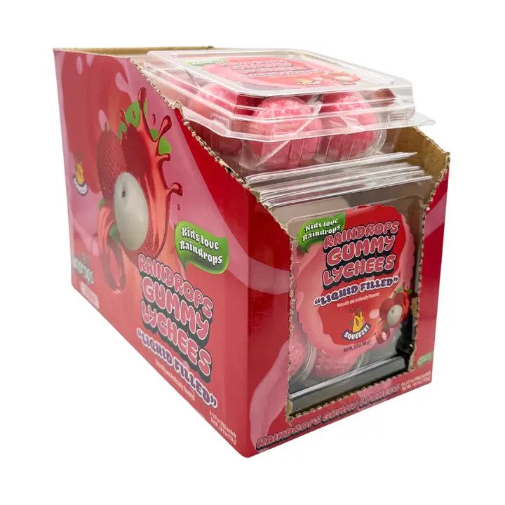 Raindrops Gummy Liquid Filled Lychees 3.17oz