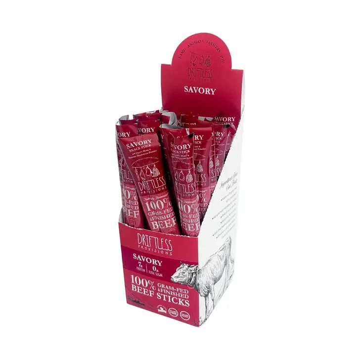 Savory Grass-fed Beef Snack Sticks, 1oz