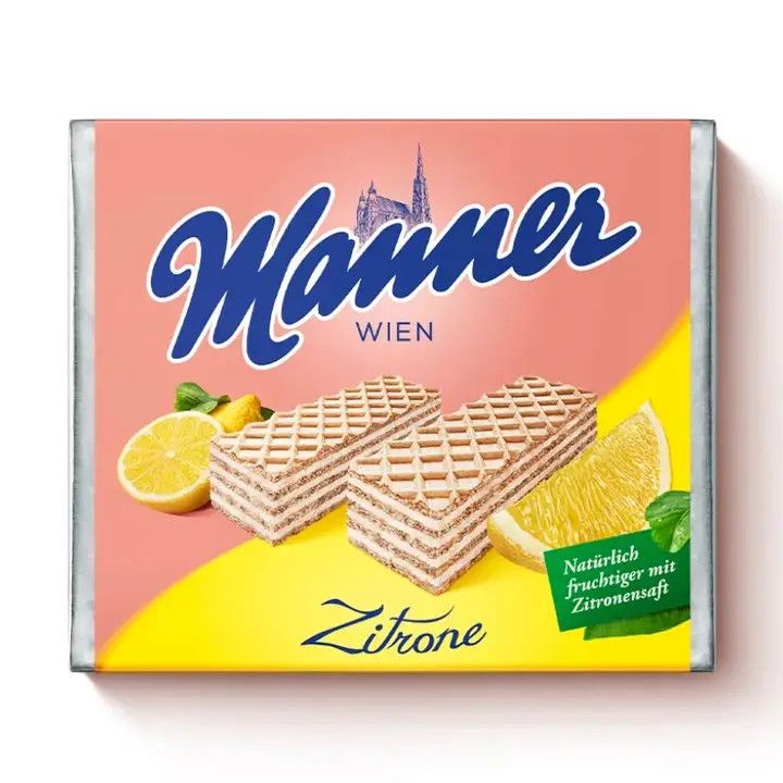 Manner Zitronen Creme Wafers 75g (Austria)
