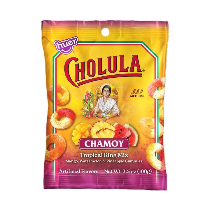 Cholula Chamoy Tropical Gummy Ring Mix, 3.5oz