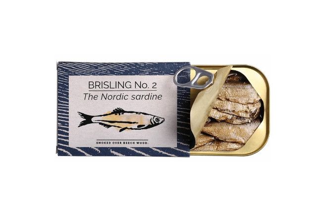 Fangst Brisling No. 2: The Nordic Sardine Smoked over Beech Wood, 100g