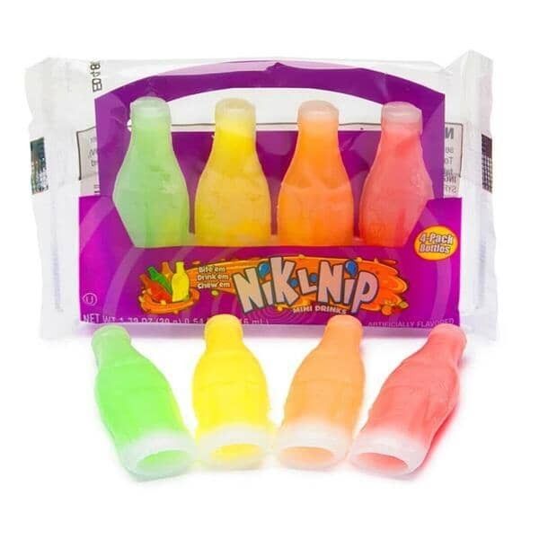 Nik-L-Nip Wax Bottle Candy (4pc)