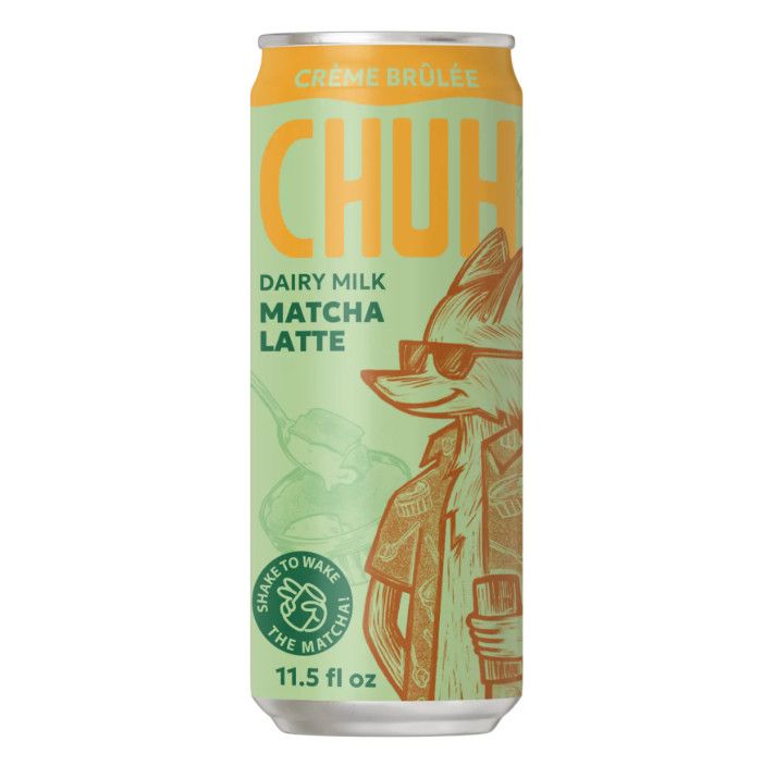 Creme Brulee Canned Matcha Latte