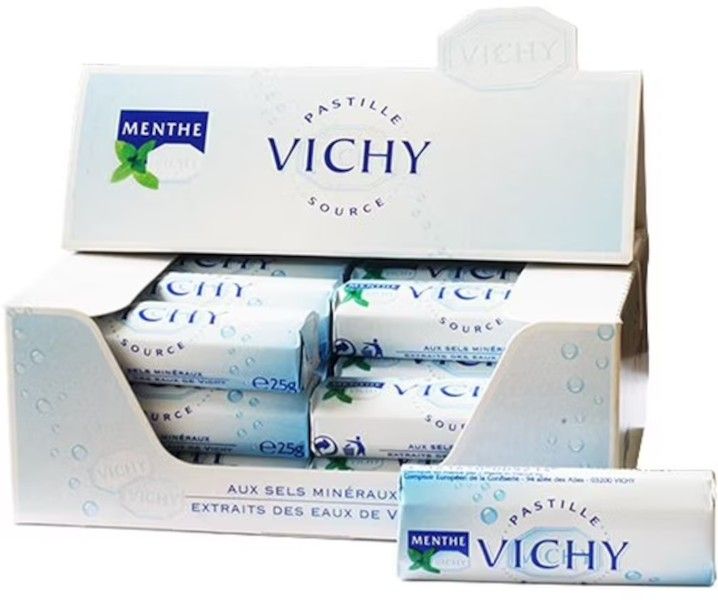 Vichy · Pastilles de Vichy, 24 rolls, display box
