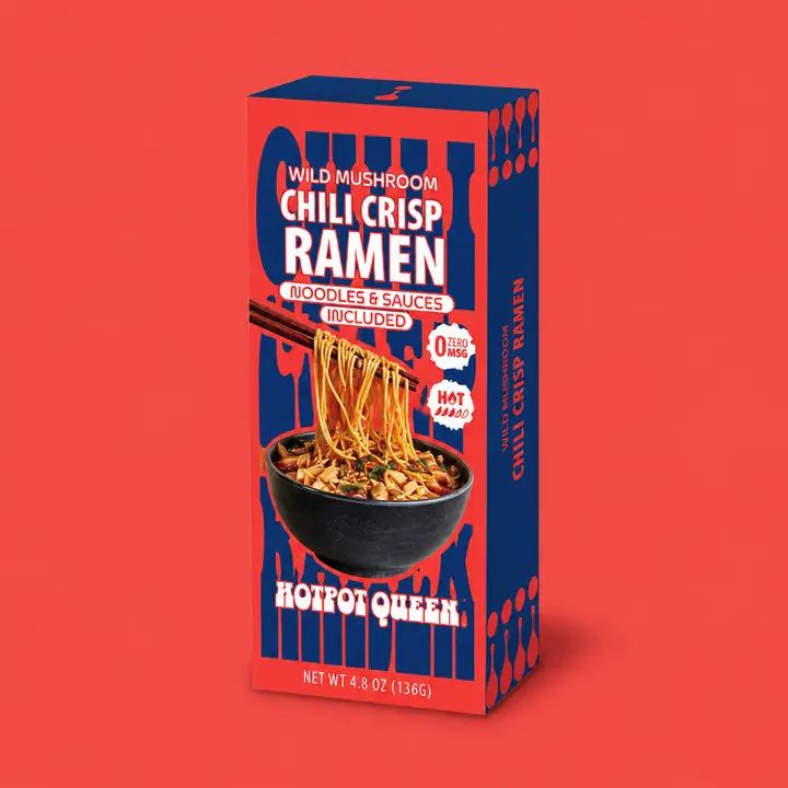 Wild Mushroom Chili Crisp Ramen- Umami Packed 4.8 OZ