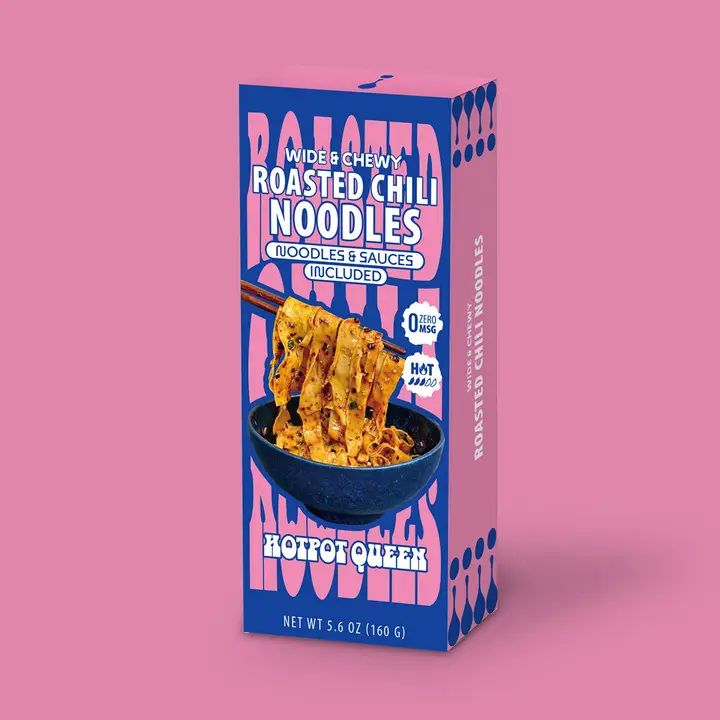 Roasted Chili Noodles- Wide &amp; Chewy 5.6 OZ