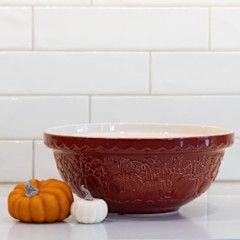 Pumpkin Size 18 Dark Red Mixing Bowl | Mason Cash