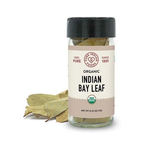 Indian Bay Leaf (Cassia/Tejapatta), Certified Organic - 0.25 oz Glass Bottle