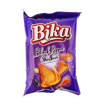 Black Pepper Chicken Flavored Pyramid Crackers,2.47 oz (Crispy Cone-Shaped)