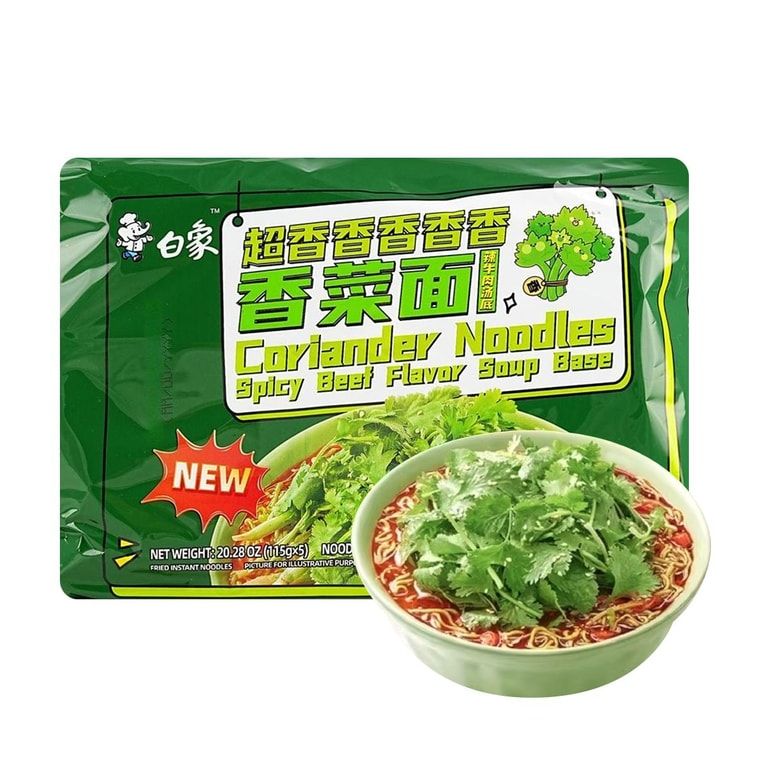 Coriander Instant Noodles,Spicy Beef Flavor,4.06 oz (Overseas Version)