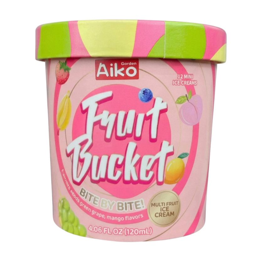 Viral Aiko Fruit Bucket Multi Fruit Ice Cream 4.06 fl oz