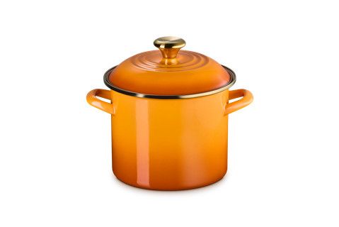 Eos Traditional Stockpot 6 Qt Persimmon Signature Gold 6 qt. | Le Creuset