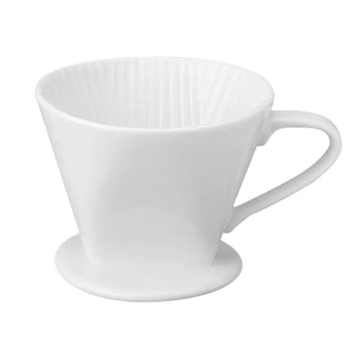 Fino Fine White Porcelain Filter Cone, Brews 2-6 Servings
