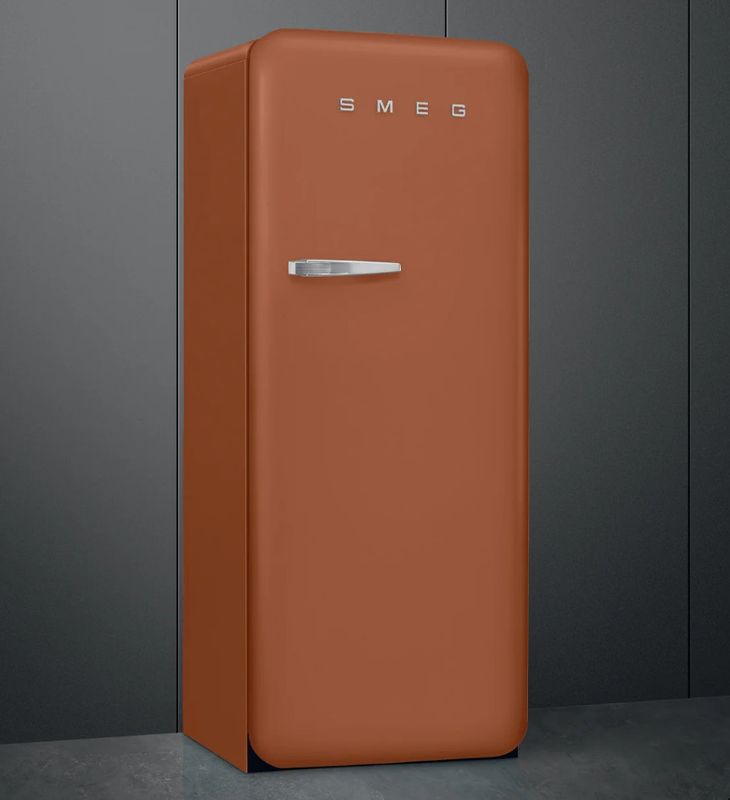 Retro Refrigerator | Amber Clay | Right Hinge | FAB28 | Smeg