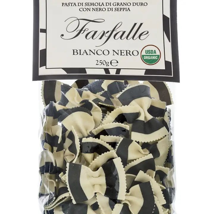 Organic Black and White Bow Tie Pasta