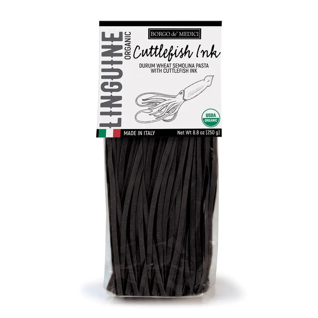 Organic Flavored Linguine Black Squid Ink