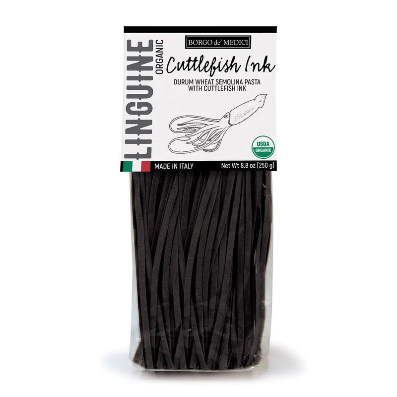 Organic Flavored Linguine Black Squid Ink