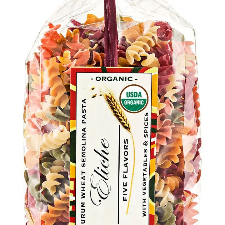 Organic 5 Color Eliche Pasta