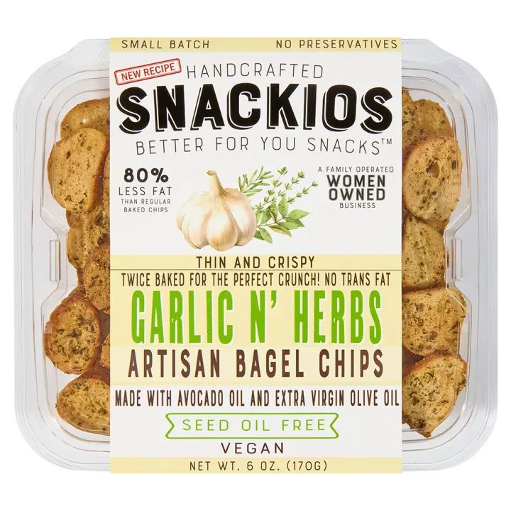 Snackios Garlic N' Herbs Bagel Chips
