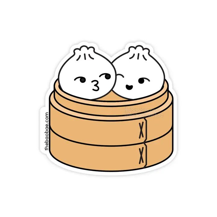 Bao Buddies Dumpling Steamer Basket Sticker