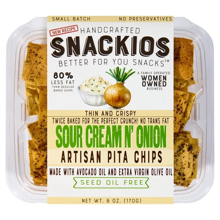 Snackios Sour Cream N' Onion Pita Chips