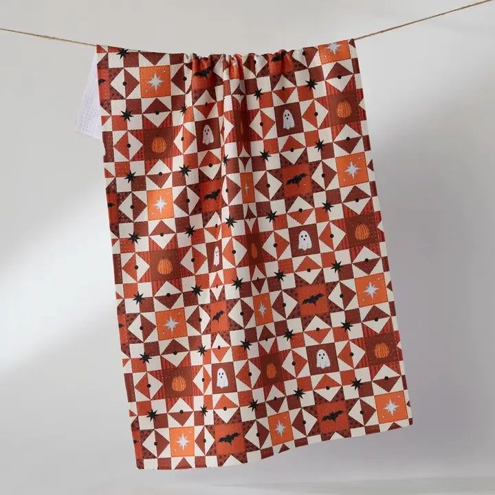 Quilt Work Tea Towel - Halloween 2026