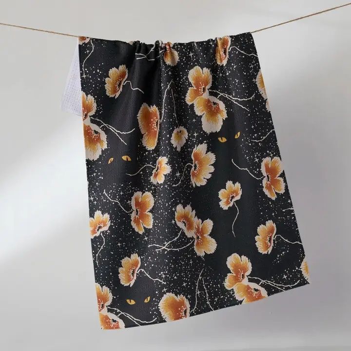 Cats Eye Tea Towel - Halloween 2026 Tea Towel
