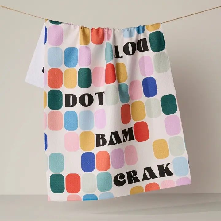 Tile Talk Tea Towel - Mahjong