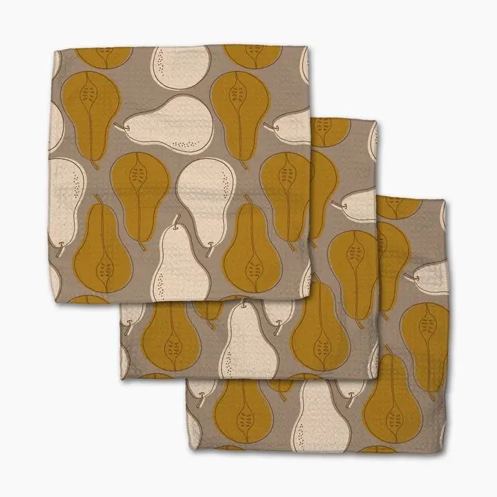 Pairs of Pears Dishcloth Set