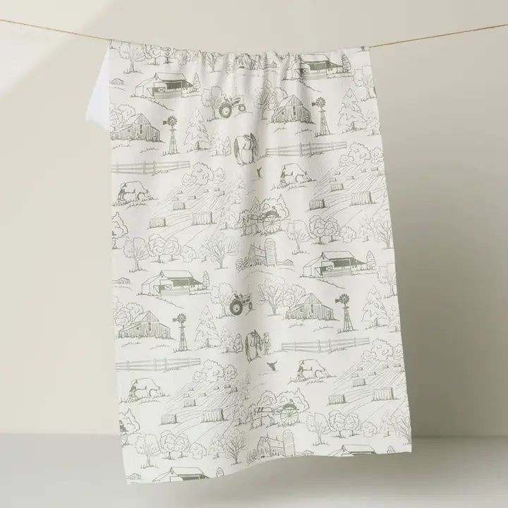 Farmyard Tea Towel