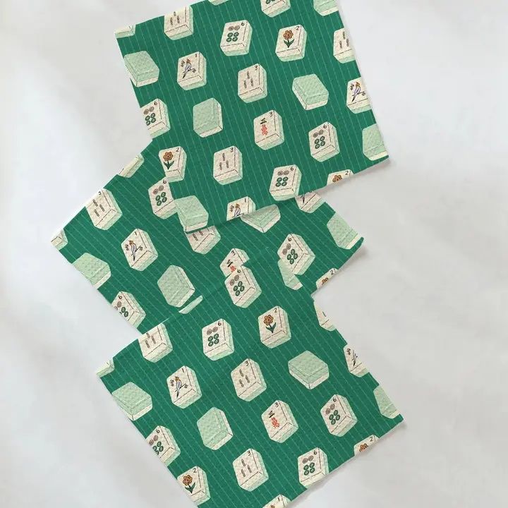 Tile Flow Dishcloth Set - Mahjong