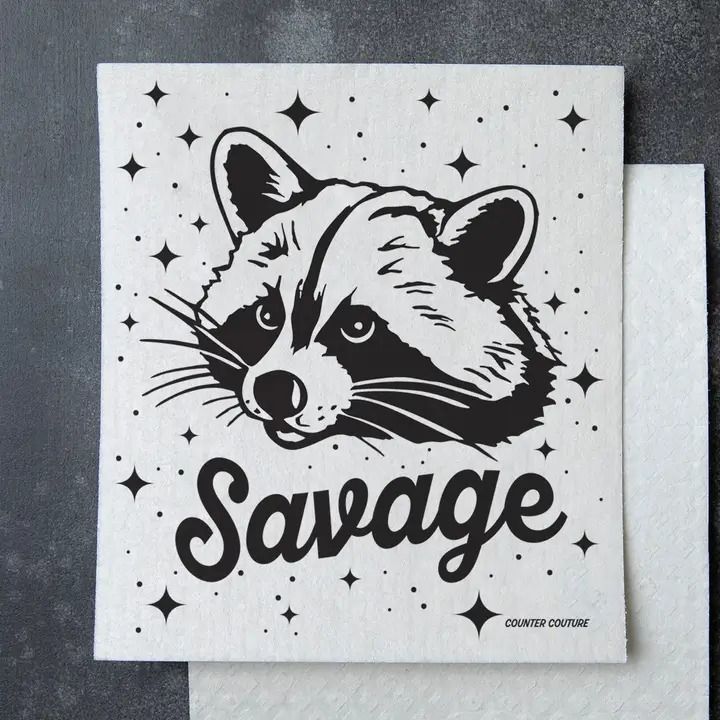 Raccoon Swedish Dish Cloth - Eco-Friendly &amp; Biodegradable