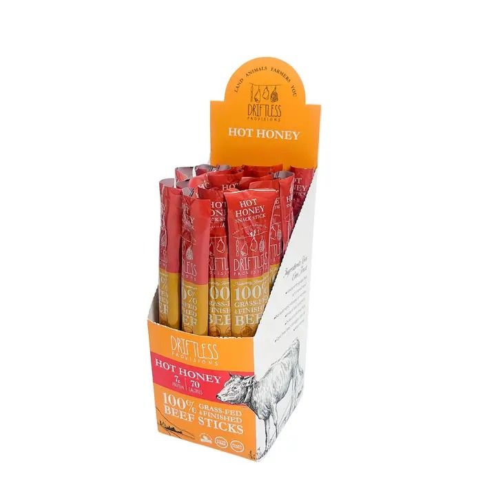 Hot Honey Grass-fed Beef Snack Sticks, 1oz
