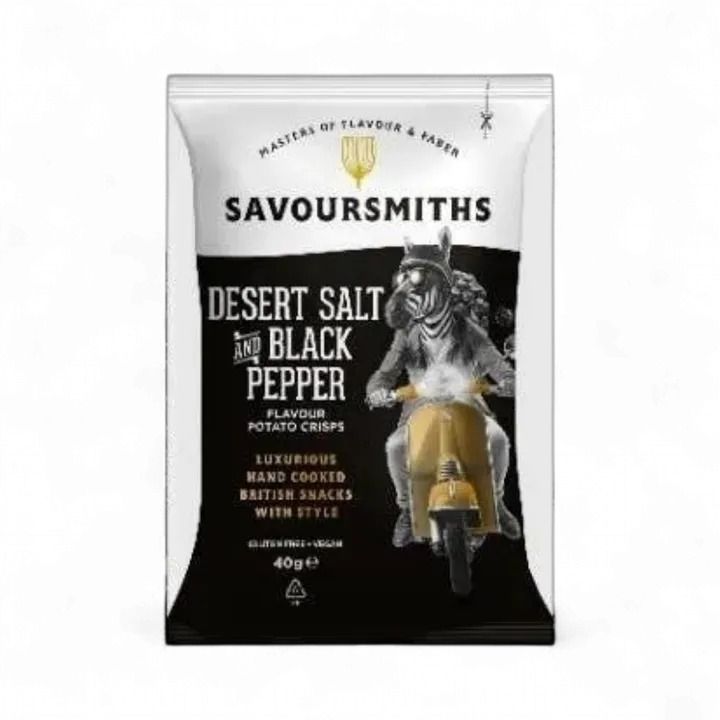 Savoursmiths Desert Salt &amp; Black Pepper Potato Crisps 5.29oz